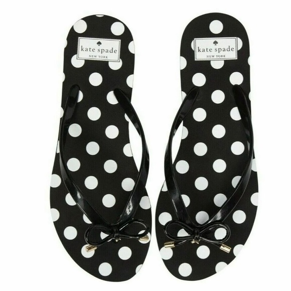 kate spade polka dot flip flops